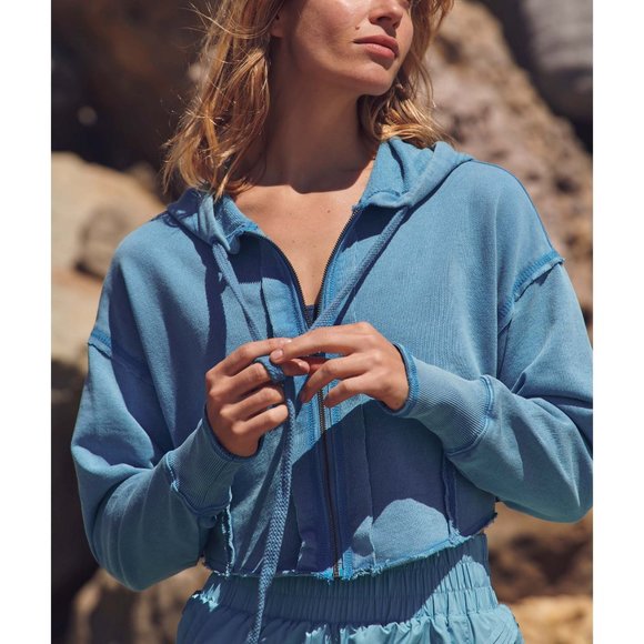 🎉LAST CHANCE🎉 NWT FP Movement Body Language Hoodie / Ocean Horizon - Picture 6 of 10